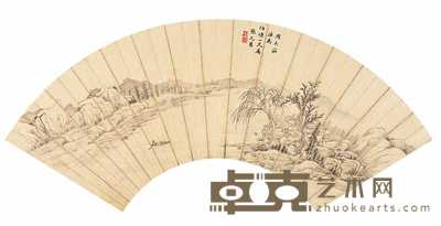 张之万 山水 53×17cm